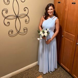 Azazie Sky Blue bridesmaid dress